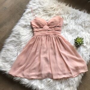 Hailey Logan by Adrianna Papell Pink Chiffon Dress Size 3